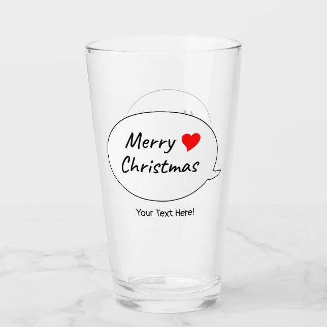 Uppslukande God Jul Glaskopp (Framsida)