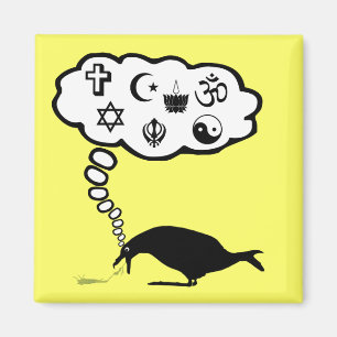 Uppsluppen ateist magnet