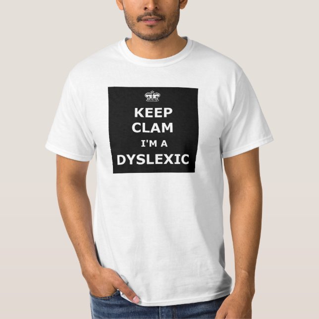 Uppsluppen dyslexic tee shirt (Framsida)