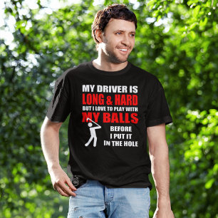 Uppsluppen Golfslogan Tröja
