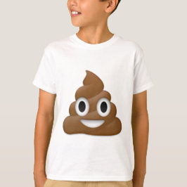 Uppsluppen poop-emoji - bajstecknaddesign t-shirt