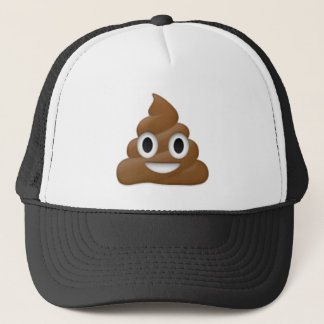 Uppsluppen poop-emoji - bajstecknaddesign truckerkeps