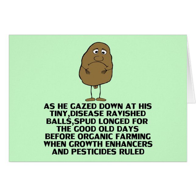 Uppsluppet skämt hälsningskort (Framsidan Horizontal)