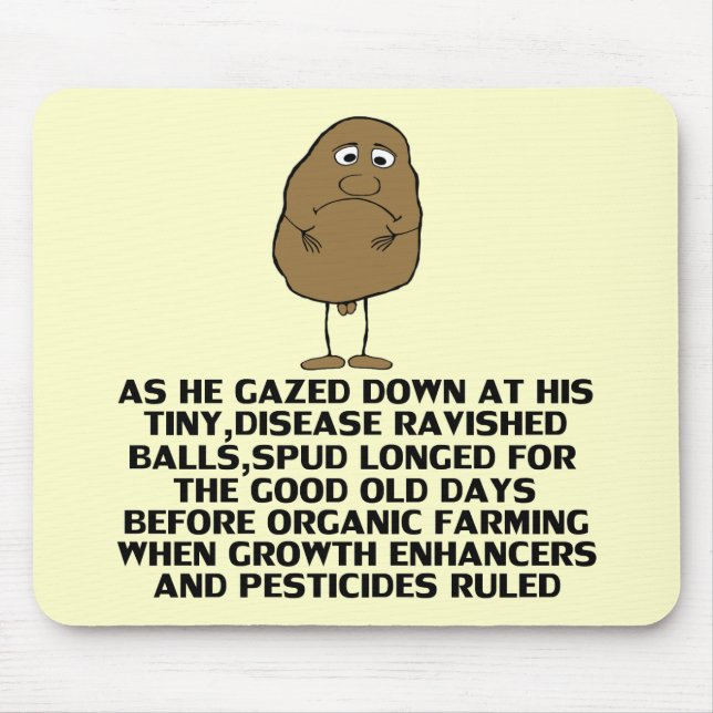 Uppsluppet skämt musmatta (Framsidan)