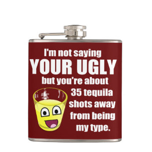 Uppsluppet Tequilacitationstecken Fickplunta