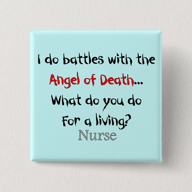 Uppsluppna sjuksköterskaT-tröja och gåvor Knapp (Framsida)