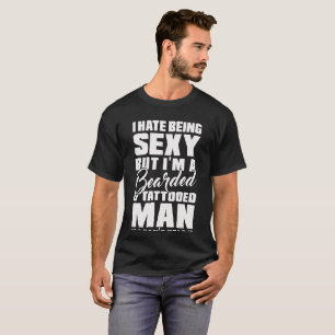 Uppsöka T-skjortan mig förmiddagen en skäggig o T-shirt