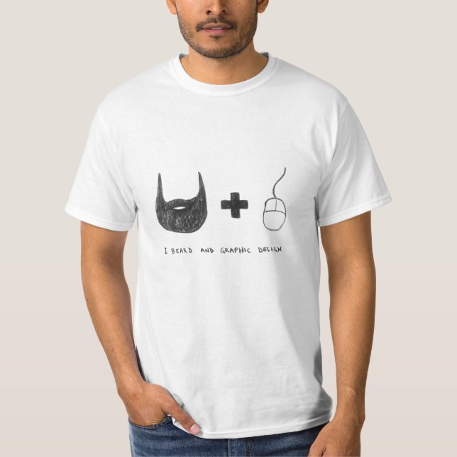 "Uppsöker designen jag och för den grafiska" Tee (Framsida)