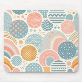 Uppspelad geometrisk dörr Mönster Musmatta