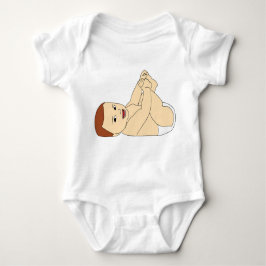 Uppspelad illustration av Baby-minimalistisk Teckn T Shirt