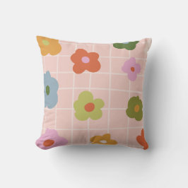 Uppspelad och kontrollerad med daisy kudde