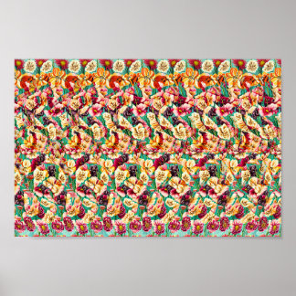 Uppspelad och populär - Gömt 3D-utskrift Poster