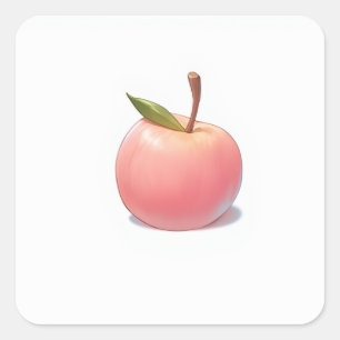 Uppspelad Pastel Illustration Fyrkantigt Klistermärke