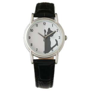Uppspelad Peeking Kattunge - ljus Armbandsur
