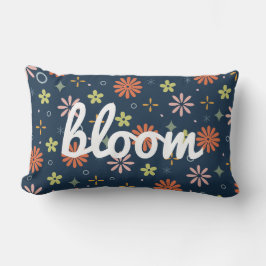Uppspelad retro-bloom lumbarkudde