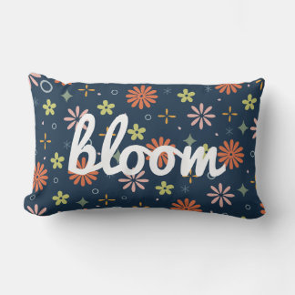 Uppspelad retro-bloom lumbarkudde