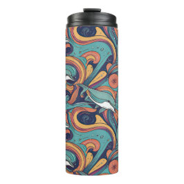 Uppspelande delfiner Mönster - Ocean-Inspired Desi