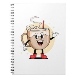 Uppspelande och missvisande kaffetecken anteckningsbok