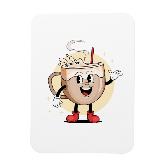 Uppspelande och missvisande kaffetecken magnet (Vertikal)