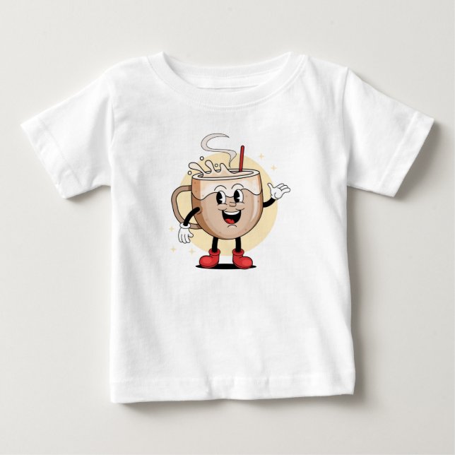 Uppspelande och missvisande kaffetecken t shirt (Framsida)