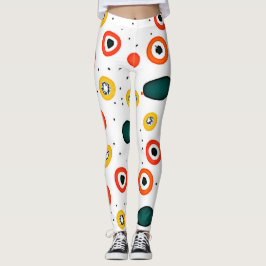 Uppspelande rotcirkel Mönster Leggings
