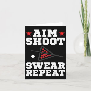 Uppspelning av bassäng i syfte Shoot Swear Repeat Kort