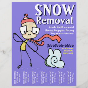 Uppspelning av borttagning av snö reklamblad