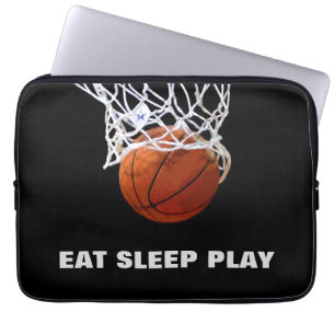 Uppspelning av eat-viloläge Basketball Motivering Laptop Fodral