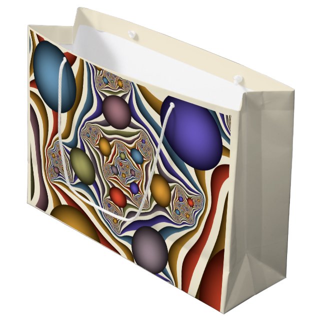 Uppspelning av färglös modern Abstrakt Fractal Art (Framsidan Vinklad)