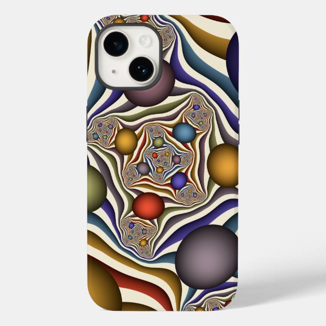 Uppspelning av färglös modern Abstrakt Fractal Art (Baksida)