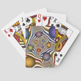 Uppspelning av färglös modern Abstrakt Fractal Art Casinokort