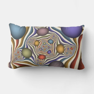 Uppspelning av färglös modern Abstrakt Fractal Art Lumbarkudde