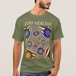 Uppspelning av färglös modern Abstrakt Fractal Art T Shirt