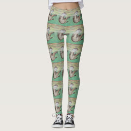 Uppspelning av floden Otter Painting Leggings