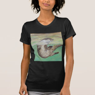 Uppspelning av floden Otter Painting Tee