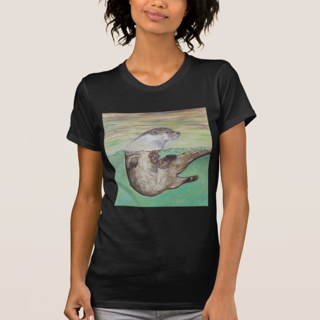 Uppspelning av floden Otter Painting Tee (Framsida)
