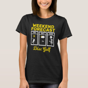 Uppspelning av Frisbee Flies Dis med Disk Golf Hel T Shirt