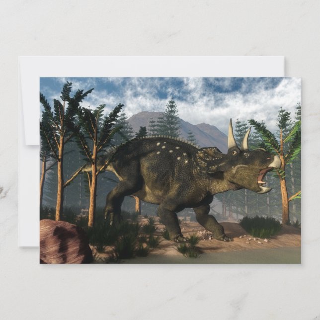Uppspelning av nedoceratops under körning - 3D-ren (Framsida)