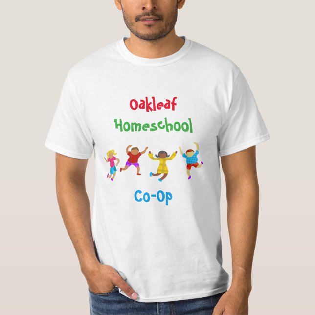 Uppspelning Barn Homeschool Co-Op Tee Shirt (Framsida)