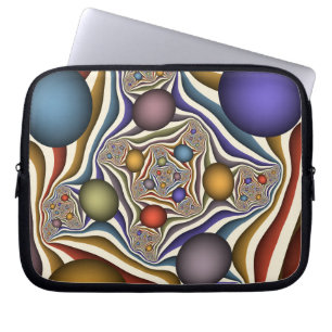 Uppspelning, färgton, modern, Abstrakt, fyrverkeri Laptop Fodral