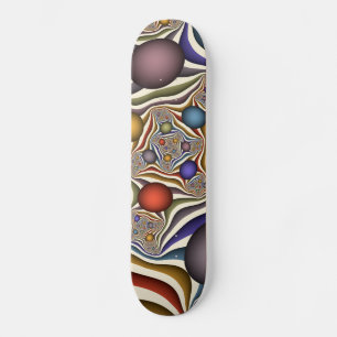 Uppspelning, färgton, modern, Abstrakt, fyrverkeri Mini Skateboard Bräda 18,5 Cm