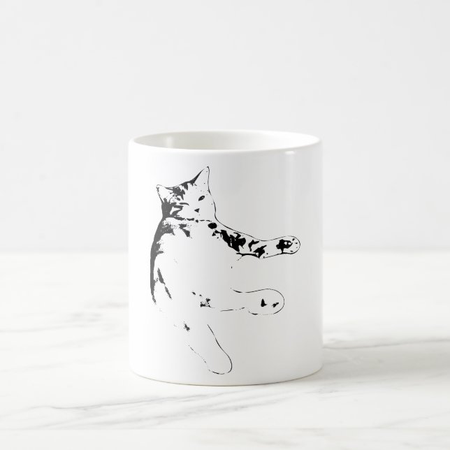 Uppspelning, människa kaffemugg (Center)