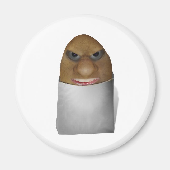 Uppspelning med potatis - potatisnäsen magnet (Framsidan)