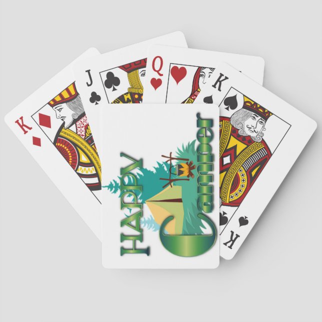 Uppspelningsdäck för lycklig Camper Casinokort (Baksidan)
