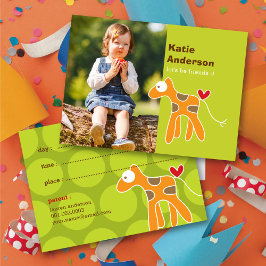 Uppspelningsdatum för Cute Tecknad-Orangen Giraffe