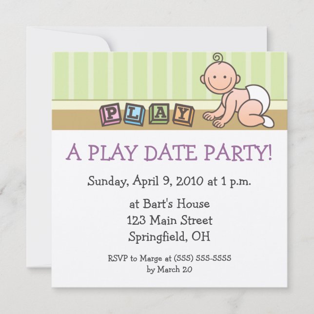 Uppspelningsdatumgruppsinbjudningar Inbjudningar (Framsida)