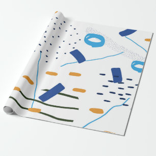 Uppspelningsfull modern Abstrakt-sammansättning Presentpapper