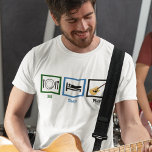 Uppspelningsgitarr för Eat-viloläge Tee<br><div class="desc">Jag är i ett band. Jag kärlek,  gitarchrar.</div>