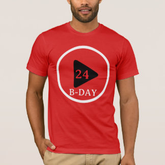 Uppspelningsknapp för födelsedag t shirt