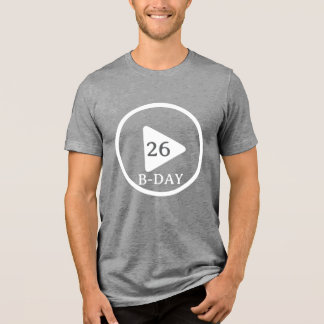 Uppspelningsknapp för födelsedag t shirt
